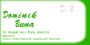 dominik buna business card